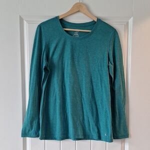 Teal Long Sleeve Shirt Size Lrg Danskin Now